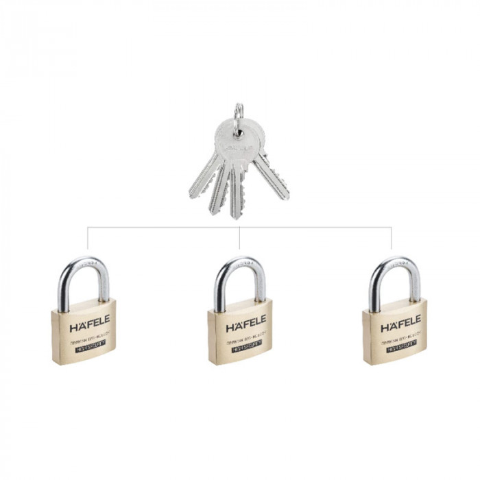 BỘ 3 Ổ KHÓA HAFELE 482.01.975