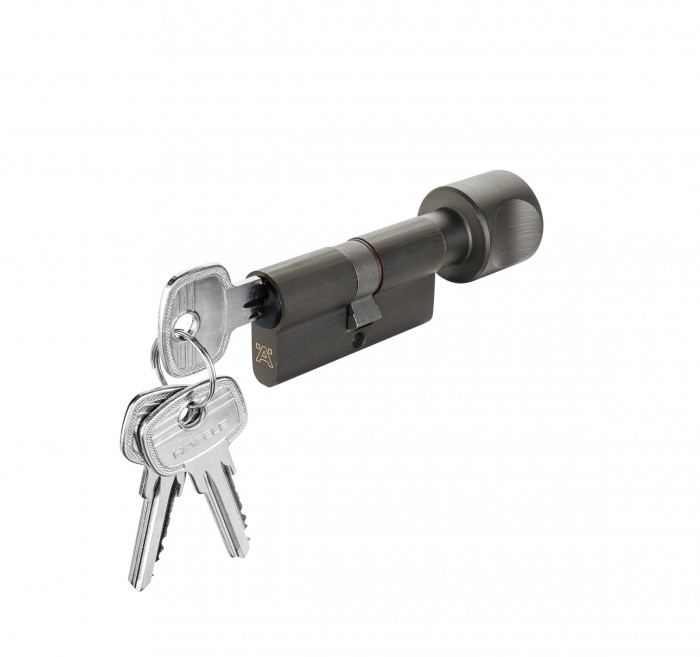 Ruột khóa Hafele một đầu chìa, một đầu vặn 61mm 916.63.321