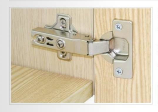 Bản Lề Thép Metalla A Giảm Chấn Hafele (kèm đế)