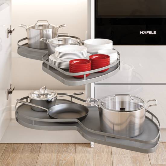 Rổ góc hình lá Hafele Kosmo Olla move 541.01.804