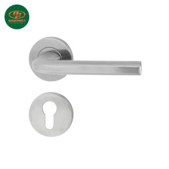 Tay khóa cửa hafele màu inox mờ 903.99.977