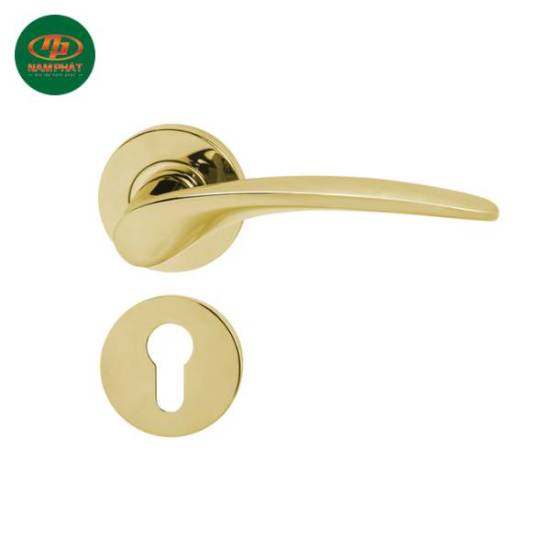 Tay khóa cửa màu vàng bóng PVD Hafele 903.98.147