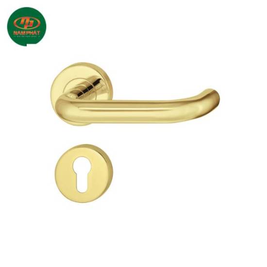 Tay nắm gạt màu đồng bóng Hafele 903.92.585