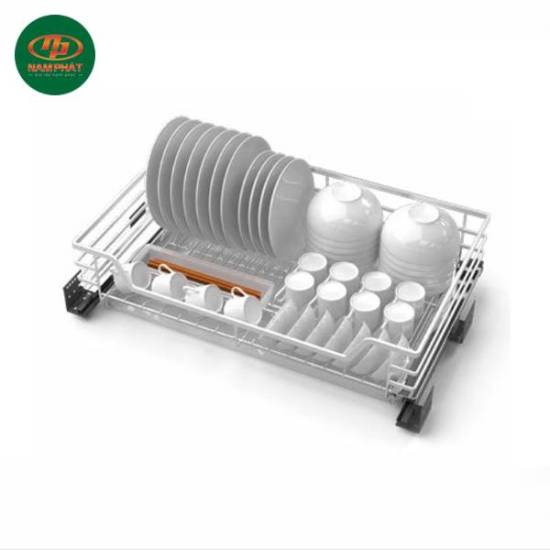 Rổ Đựng Chén Đĩa Cucina 800mm kèm ống đựng đũa (sơn nano) 549.08.847