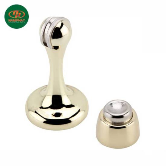 Chặn cửa nam châm màu đồng bóng Hafele 489.70.257