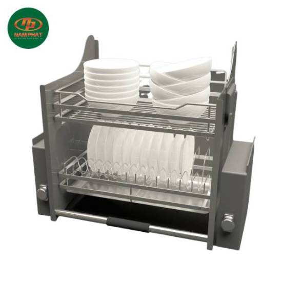 Giá bát đĩa nâng hạ Cucina 900mm Inox 304