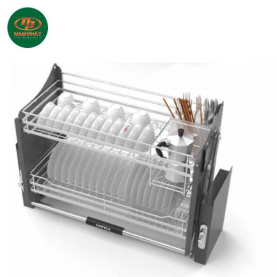 Giá bát đĩa nâng hạ Cucina 800mm Kèm Ống Đũa