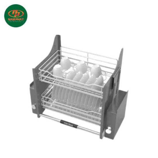 Giá bát đĩa nâng hạ Cucina 900mm sơn phủ nano